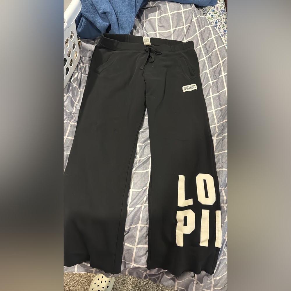 PINK Victoria's Secret Black Joggers for Women